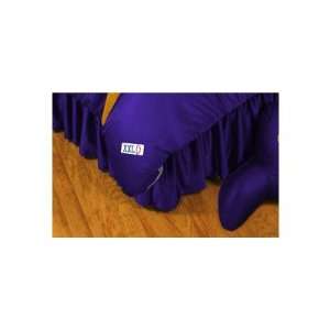   Sports Coverage LSUBSK Louisiana State University Bed Skirt Home