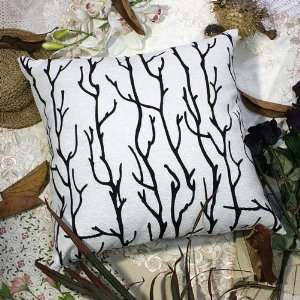  Bettino   [Black Branch] Decorative Pillow Cushion / Floor 