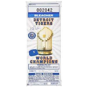  Detroit Tigers Kirk Gibson Autographed 1985 Opening Day Mega Ticket 