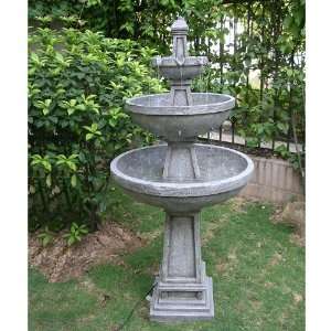  Smart Solar Rhodes 3 Tier Electric Fountain with LEDs 