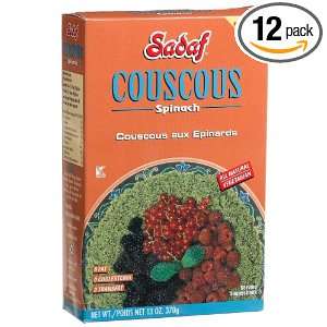 Sadaf Couscous, Spinach Flavor, 13 Ounce Grocery & Gourmet Food