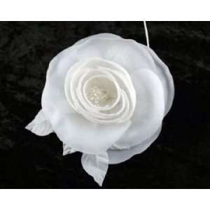  Silk Camellia By Shine Trim   White Arts, Crafts & Sewing