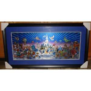 Walt Disney World Character Hologram Poster 43x23 Professionally 
