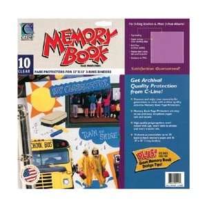  MEMORY BOOK 10 Pack 12x12 Page Protectors For 3 Ring Binder 