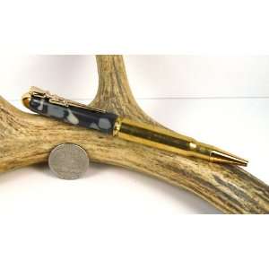   7mm Mauser Rifle Cartridge Pen With a Gold Finish