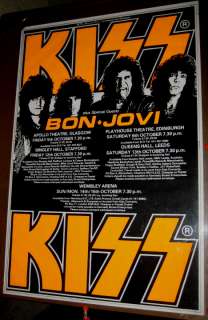   ANIMALIZE tour uk poster double quad Wembley Scotland Leeds w Bon Jovi