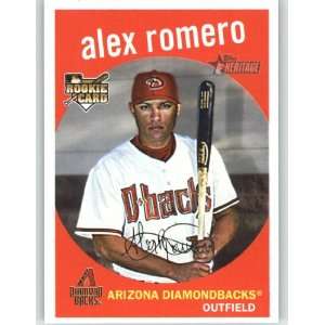  2008 Topps Heritage High Number #678 Alex Romero (RC)   Arizona 
