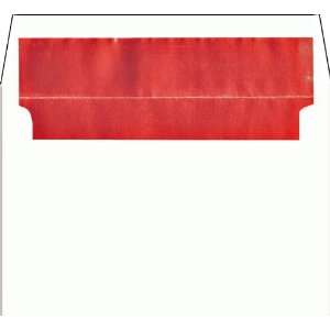  Envelopes, Red Foil Lined A9 8 3/4 x 5 3/4   100 Envelopes 