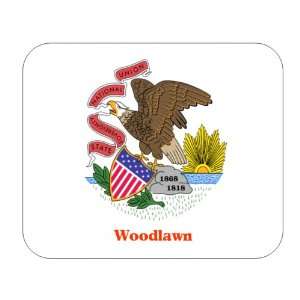  US State Flag   Woodlawn, Illinois (IL) Mouse Pad 