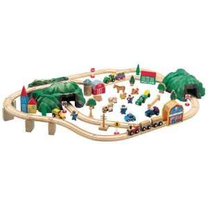  Maxim Wooden 80 Pc. Farm Train Set Toys & Games