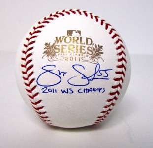Skip Schumaker Signed Cardinals 2011 World Series Baseball 2011 WS 