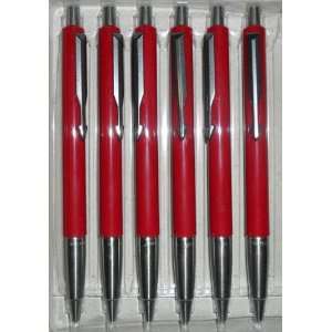  Lot of 6 Parker Vector Ballpoint Pens, Red Office 