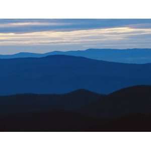  Twilight View of the Blue Ridge Mountains from Big Meadows 