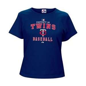  Minnesota Twins Womens AC Property of T Shirt by Majestic 