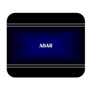  Personalized Name Gift   ABAR Mouse Pad 