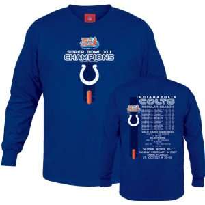 com Indianapolis Colts Super Bowl XLI Champions Blue Fleece Schedule 
