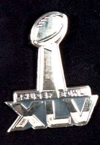 Super Bowl XLV Pittsburgh vs Green Bay Packers commemorative enamel 