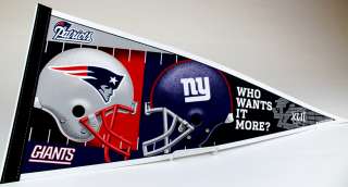 Giants vs Patriots Super Bowl XLII Pennant Product Image