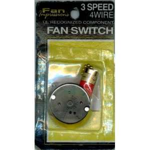  Fan Impressions 3 Speed 4 Wire UL Recognized Component Fan 