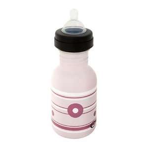  CuteSip Designer Stainless Steel Baby Bottle   Pink Rose 