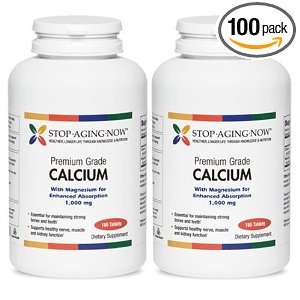 CALCIUM (1000 mg) + MAGNESIUM (500 mg)   Advanced Formula. (2 Pack) 2 