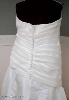 Alfred Angelo 2124 Ivory Taffeta Wedding Dress NWT  