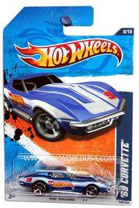 2011 Hot Wheels HW Racing #158 69 Chevy Corvette blue  