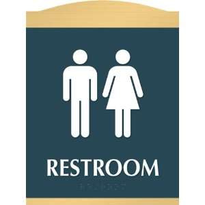  Intersign Sign 9.125X7 General With Braille Restroom (M/F 