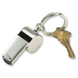  Stainless Steel Coach Whistle Key Ring Jewelry