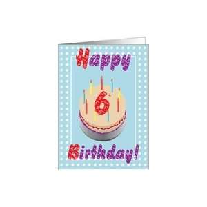 Happy 6th Birthday Card Toys & Games