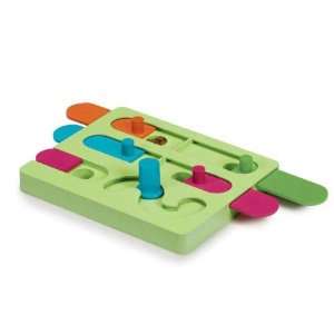   Educational Interactive Colorful Wooden Dog Toy Treat Dispenser Game