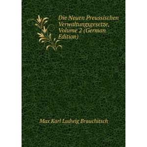   , Volume 2 (German Edition) Max Karl Ludwig Brauchitsch Books