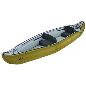  Two Person Inflatable Canoe   Inflatable Canoe Green 2P 