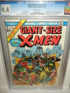 Giant Size X Men #1 CGC 9.4 1975 Wolverine WHITE 102 cm  