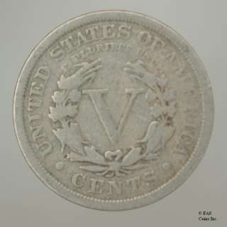 1908 (P) VG Liberty Head V Nickel US Coin  #10242597 93 