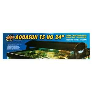  Zoo Med AquaSun T5 HO Double Light Linear Fluorescent Hood 