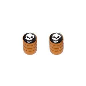 Skull Abstract   Motorcycle Bike Bicycle   Tire Rim Schrader Valve 