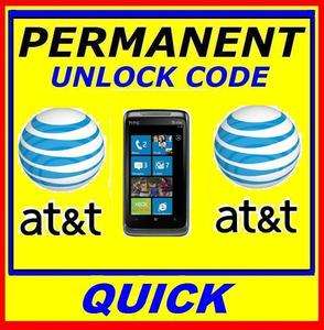 Unlock Code For AT&T HTC 7 Surround PD26100 ★INSTANT  