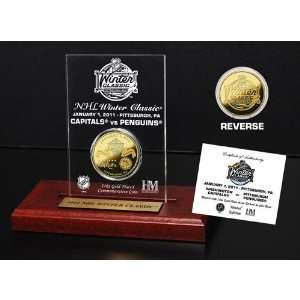  BSS   2011 NHL Winter Classic 24KT Gold Coin Etched 
