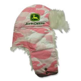  John Deere Trapper Hat Pink Camo Clothing