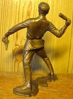 SOVIET RUSSIAN WW2 FOR STALIN OLD BRONZE STATUE h16cm  
