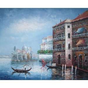  Serenity Venice Harbour Oil Painting 20 x 24 inches