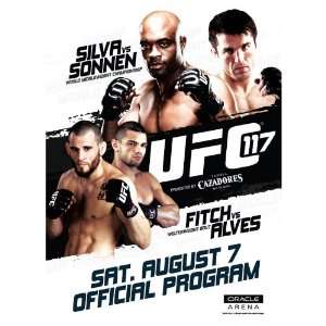  UFC 117 Official Program 