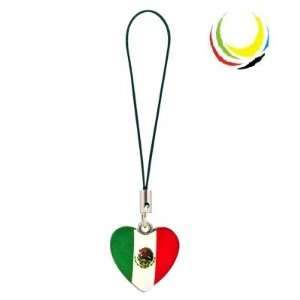  Cell Phone Charm   MEXICO HEART  