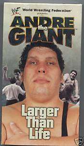WWE Andre The Giant Larger Than Life VHS Video SEALED 651191023837 