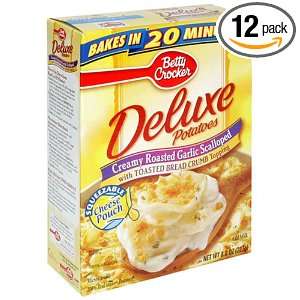 Betty Crocker Deluxe Creamy Roasted Garlic Scalloped Potatoes, 8 Ounce 