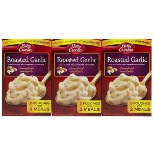 Betty Crocker Mashed Potatoes, Roasted Garlic, 6.6 oz, 3 ct (Quantity 