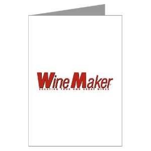 WineMaker logo WineWear Gif Greeting Cards Pack Greeting Cards Pk of 