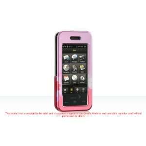 DB Premium Samsung Instinct M800 Snap on Hard Crystal Case Pink Flower 