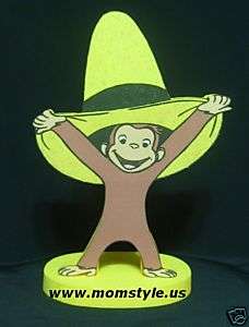 Curious George birthday party centerpiece decoration  